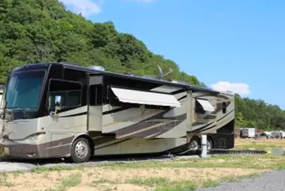 Pull-through RV site